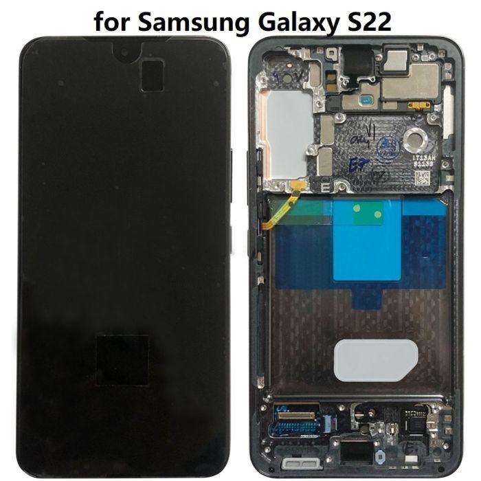 AMOLED Screen with Digitizer Full Assembly For Samsung Galaxy S22 5G SM-S901 (Black) - Best Cell Phone Parts Distributor in Canada, Parts Source AMOLED Screen with Digitizer Full Assembly For Samsung Galaxy S22 5G SM-S901 (Black) - Best Cell Phone Parts Distributor in Canada, Parts Source